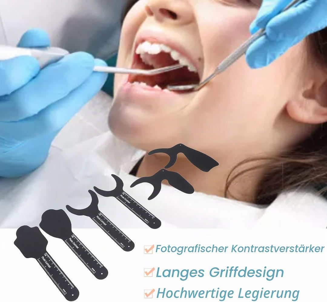 Dental Photo Contrast, Dentalhintergrund Foto Kontrast Board, 6pcs Intraoral Photographic Schwarzer