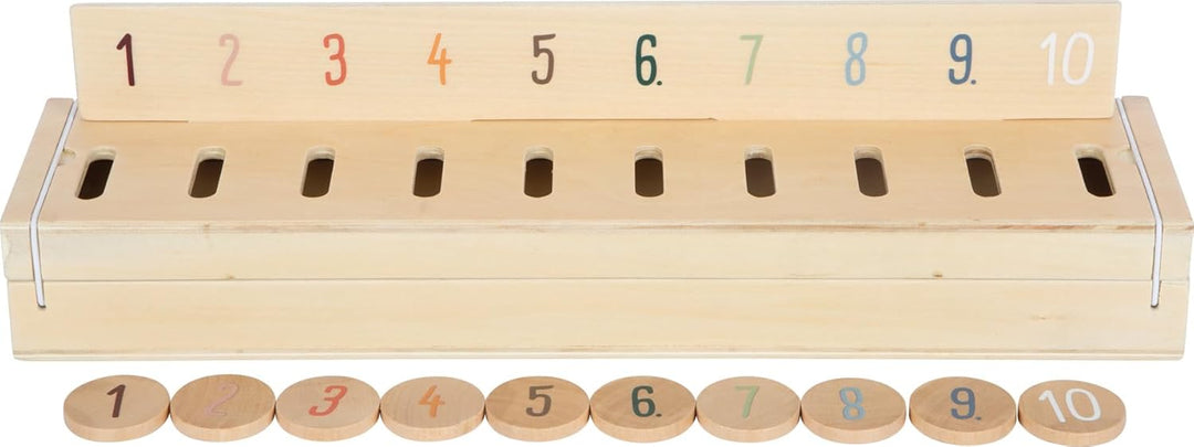 small Foot Bildersortierbox aus Holz, 60 Verschiedene Bilder zum Sortieren und Entdecken, für Kinder