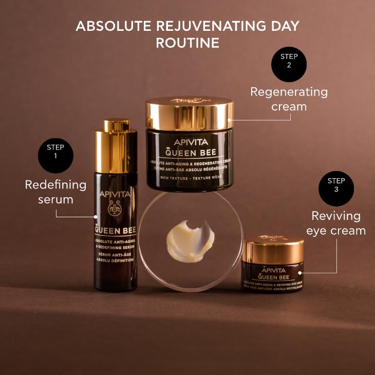 APIVITA Queen Bee Absolute Anti-Aging & Reviving Eye Cream, 15 ml