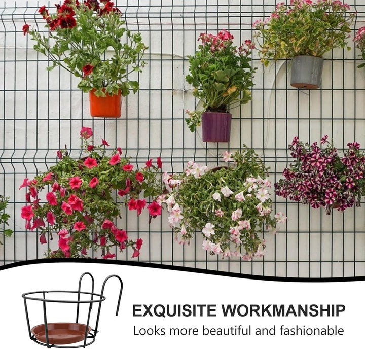 Blumentopfhalter Eisenkunst Balkon Blumentopf Halterung Hängeländer Pflanzgefässe Wandregal Pflanzto