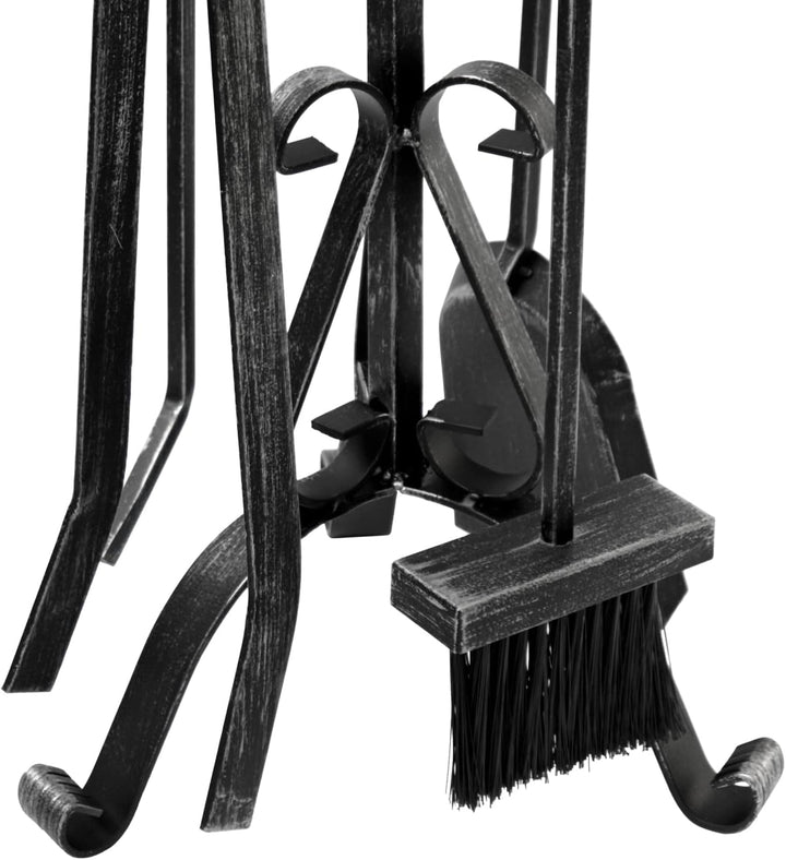 raik R1010 Raik Kaminbesteck Heinrich, 4-teilig, Schmiedeeisen, 64