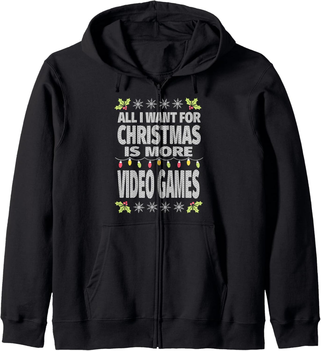 Videospiele für Mädchen Hässliche Weihnachten Kapuzenjacke