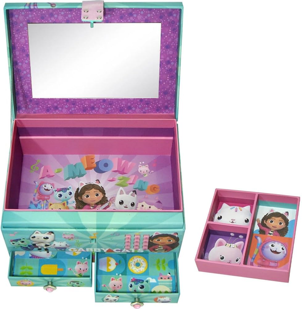 Gabbys Dollhouse KL87693 Schmuckbox, Mehrfarbig