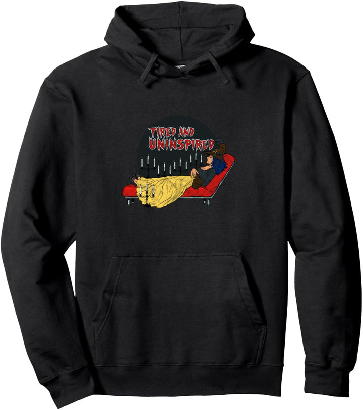 Tired & Uninspired Wicca Witch Occult Gothic Horror Goth Pullover Hoodie