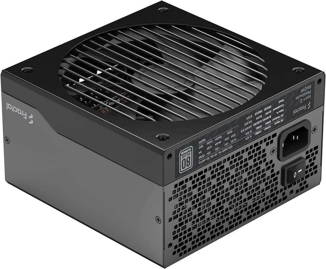 Fractal Design Ion+ 2 Platinum 560W 80 Plus Platinum Certified 560W Full Modular Compact ATX Power S