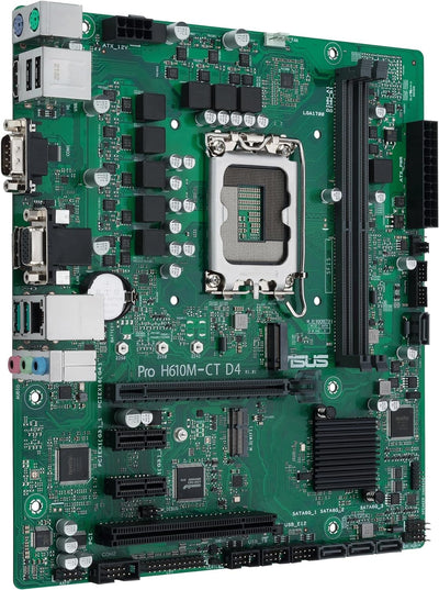 ASUS Pro H610M-C D4-CSM Business Mainboard Sockel Intel LGA 1700 (mATX, PCIe 4.0, ASUS COM Debug Hea