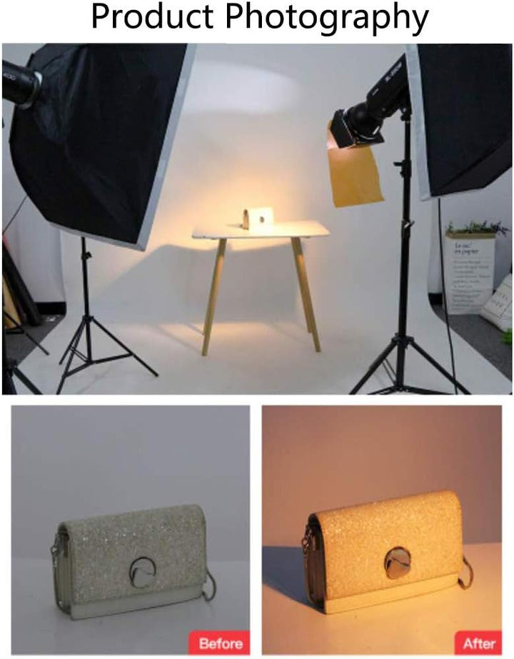 Farbkorrektur-Gel-Filter, 40,6 x 50,8 cm, 4 Stück, 1/2 CTO