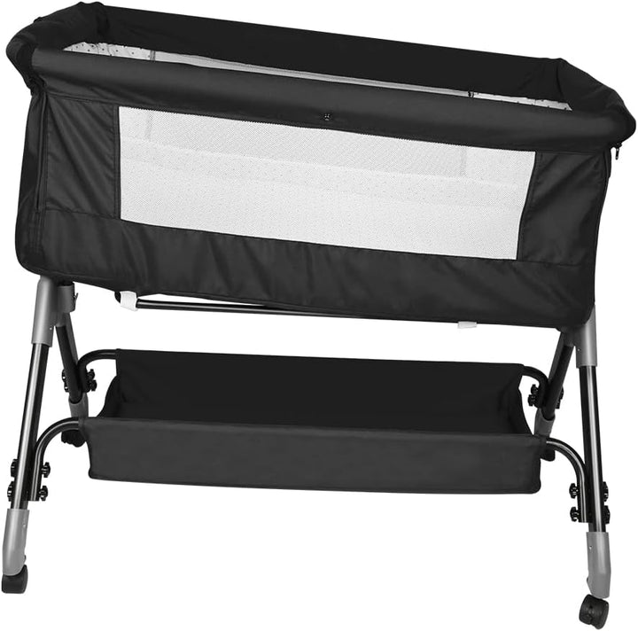 LANTUS Baby Beistellbett,Kompatibel mit verschiedenen Betten, Einfach zu Montieren und Transportiere