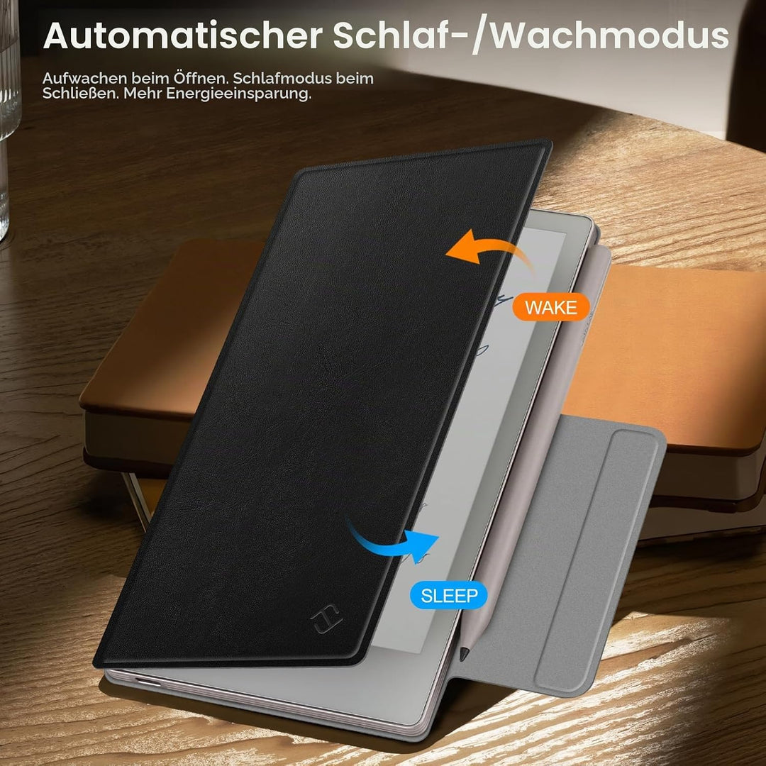 Fintie Hülle für Remarkable Paper Pro Move 7.3" 2025 mit Stifthalter, Hochwertiges PU-Material Leich