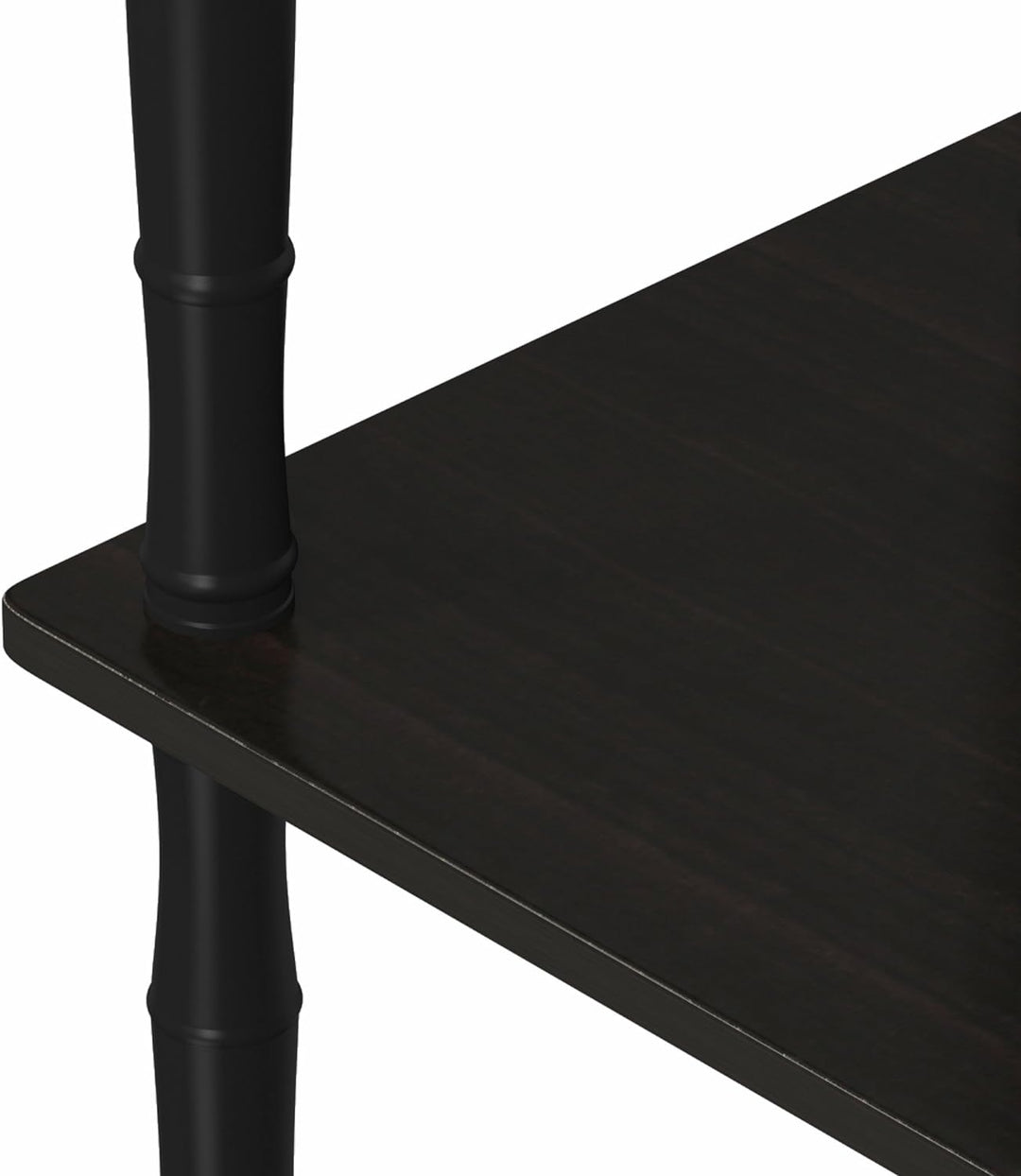 Furinno kompaktes Mehrzweck-Regal mit 3 Ebenen, holz, Espresso/Schwarz, 29.46 x 59.94 x 75.18 cm Esp