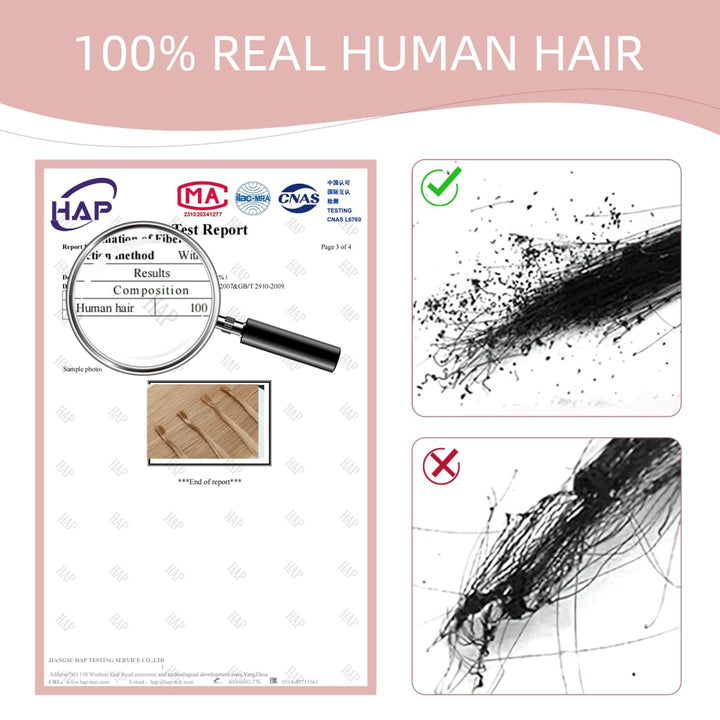 Haarteile Echthaar Bonding Extensions Echthaar Natürlich Weich Haarverlängerung 100% Remy Hair 0,5 G