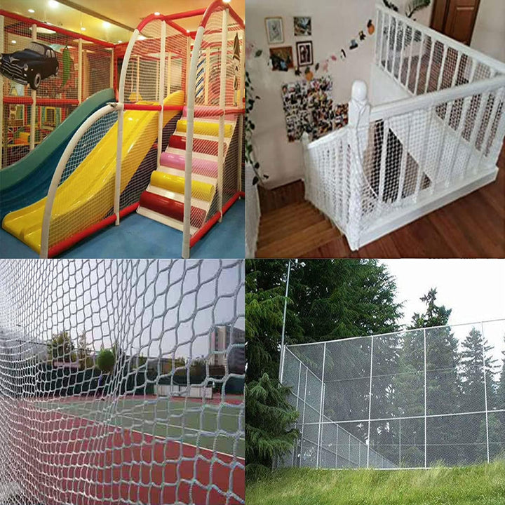 KACQIYT Weiss Sicherheitsnetz Katzennetz Schutznetz Kinder Hochbett Treppe Balkon Fenster Gehäuse Ra