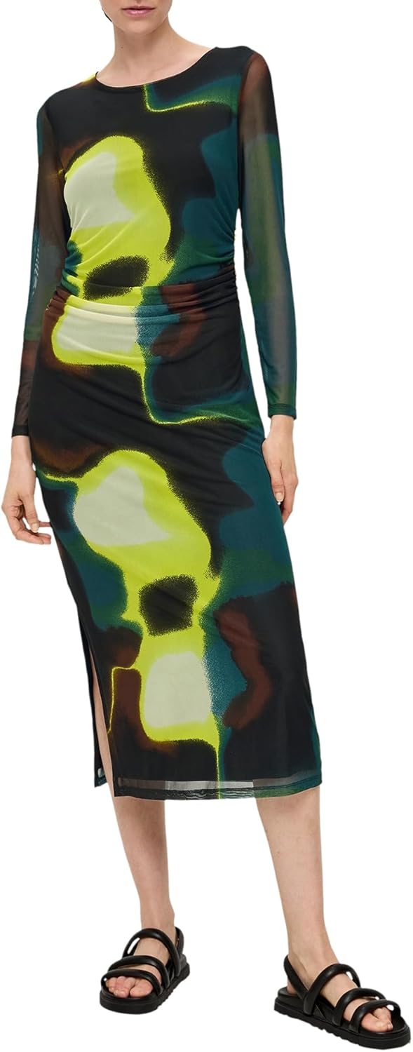 s.Oliver Damen Maxikleid 36 99a3_schwarz, 36 99a3_schwarz