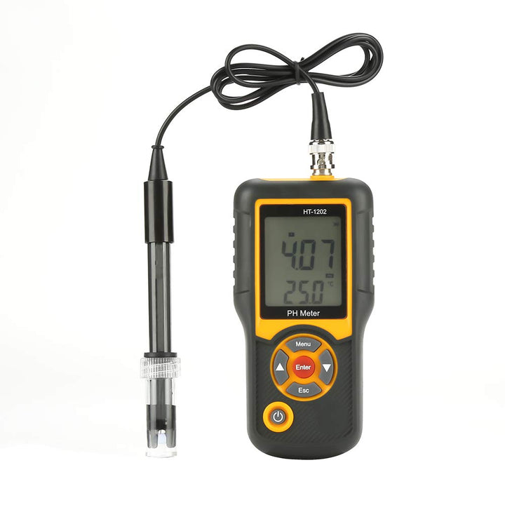 Tragbarer Wasserqualitätstester, Premium pH/mV/Temperaturprüfer, grosses LCD-Display, Wasserqualität