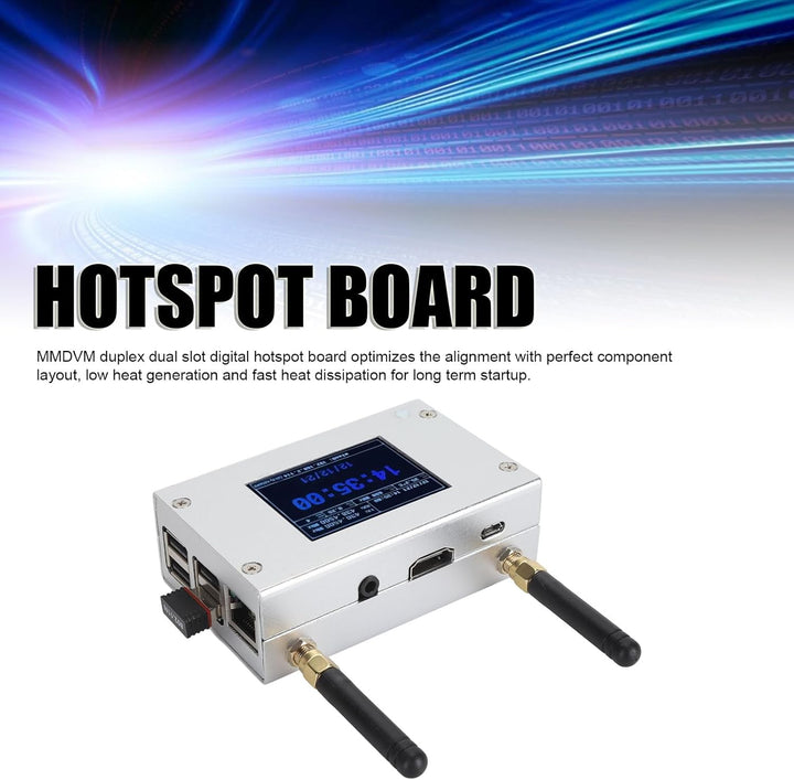 MMDVM Duplex-Hotspot-Board, Digitales Multi-Modem-Sprachmodem, Aluminiumgehäuse, Farbiges OLED-Displ