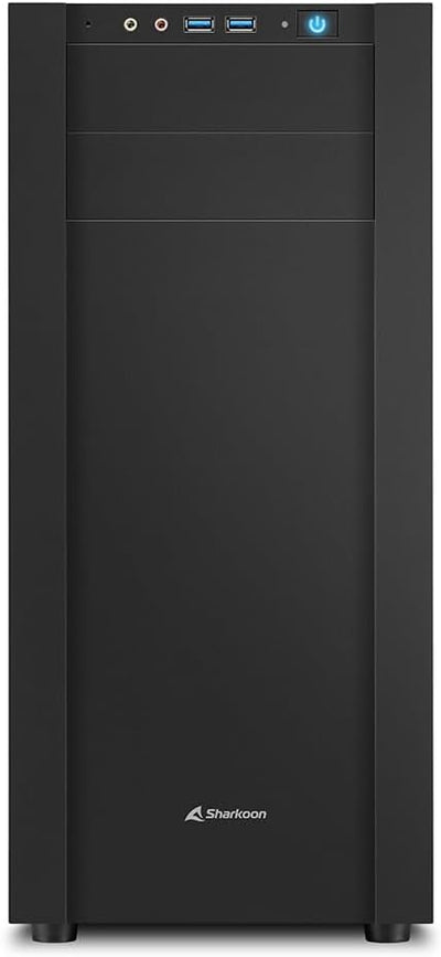 Sharkoon S25-W Gehäuse schwarz USB 3.0, 3x 120-mm-Lüfter vorinstalliert, Acryl-Seitenteil