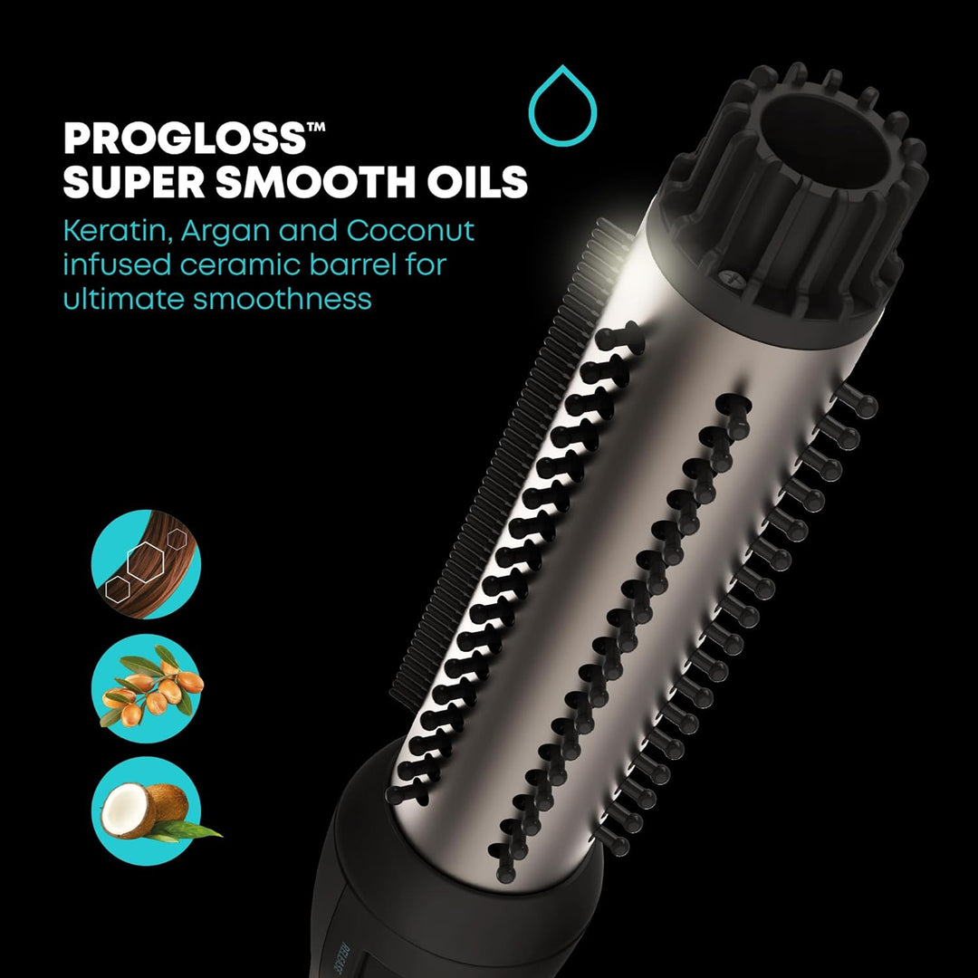 Revamp Progloss Keramikbürste für Volumen und Wellen - 32-mm Keramik- und Ionenbürste mit einziehbar