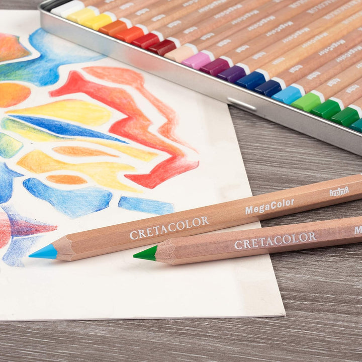 Cretacolor MegaColor sortiert, 36er-MET 36 Stück (1er Pack), 36 Stück (1er Pack)