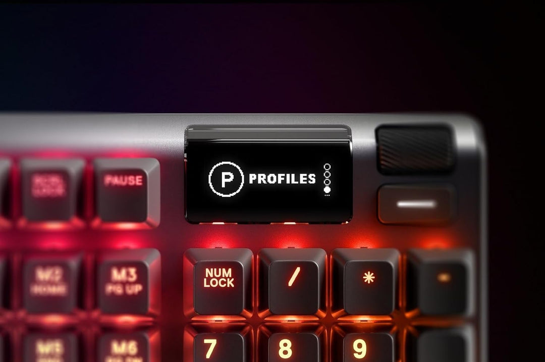 SteelSeries Apex 5 - Hybrid-Mechanische Gaming Tastatur - Tastenweise RGB-Beleuchtung - Oled Smart-D