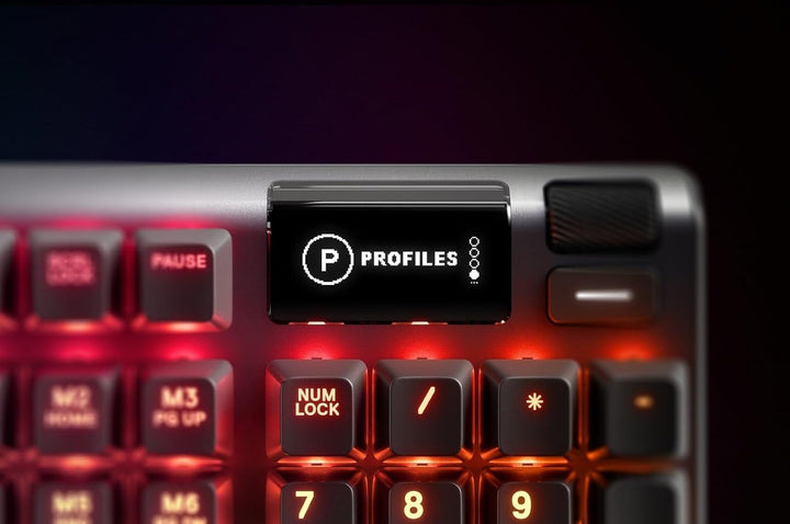 SteelSeries Apex 5 - Hybrid-Mechanische Gaming Tastatur - Tastenweise RGB-Beleuchtung - Oled Smart-D