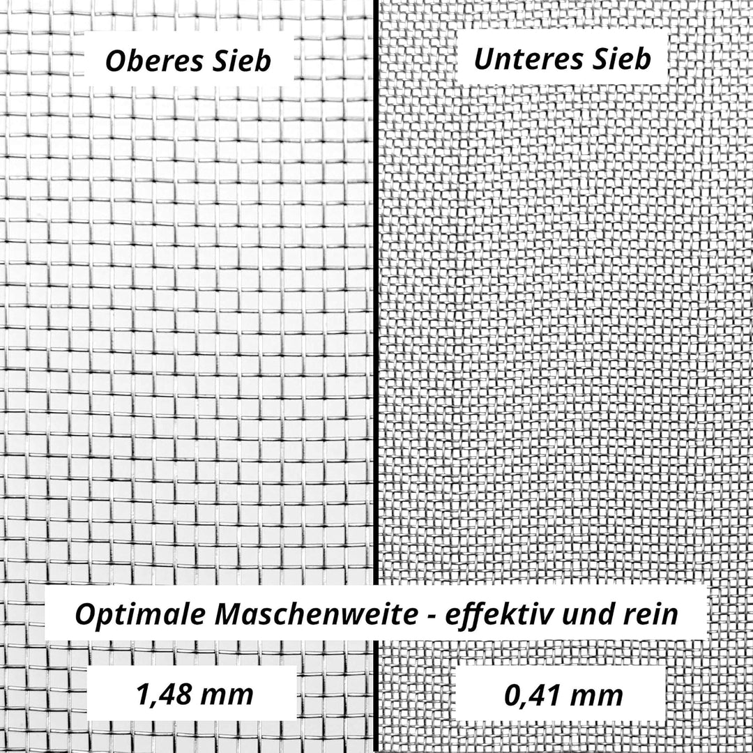 Honigsieb Doppel-Sieb 24cm Edelstahl Bienen Honig Filter Bienenzucht Honigfilterung