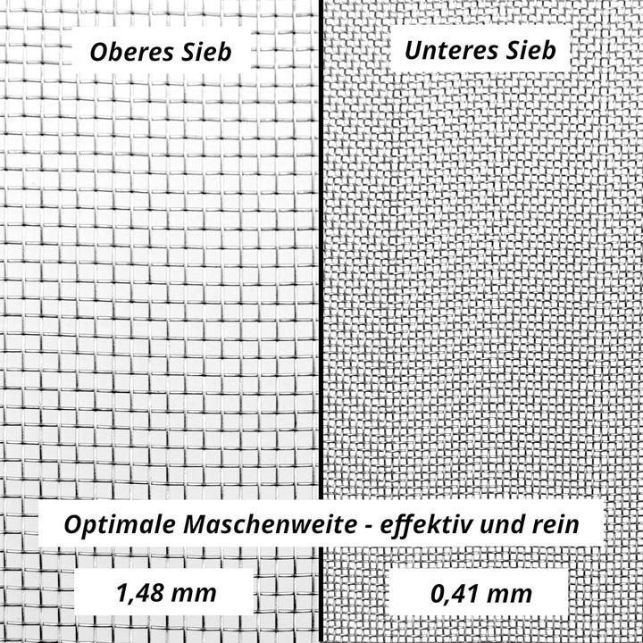 Honigsieb Doppel-Sieb 24cm Edelstahl Bienen Honig Filter Bienenzucht Honigfilterung