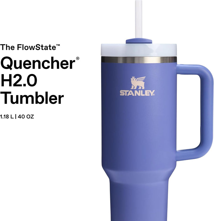Stanley Quencher H2.0 Flowstate Trinkflasche Mit Strohhalm 1.2L - Thermobecher Kühlt 11 Stunden - 48
