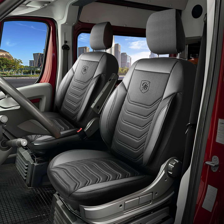 Autositzbezüge Universal 1+1 für FIAT Ducato, Peugeot Boxer, Citroen Jumper (2014-2026) Opel Movano