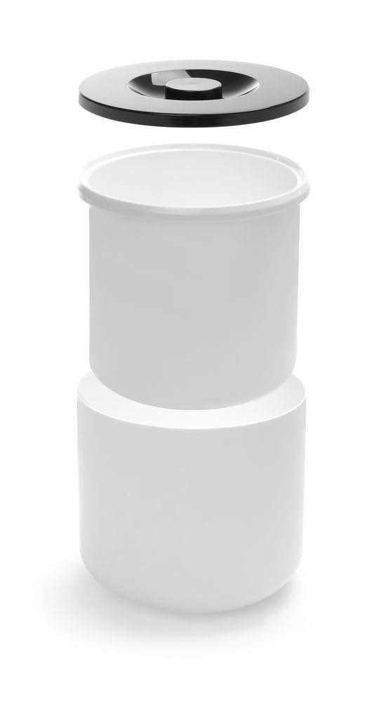 HENDI Eiseimer, BarUp, Doppelwandig, Eisbehälter, Eiskühler, 5L, ø190x(H) 200mm, Polystyren, Weiss,
