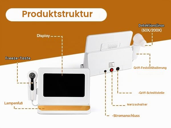 Skin Diagnosis Hair Analyzer, 11 Inch HD Screen Scalp Analysis Machine, Digital Hair Follicle Scalp