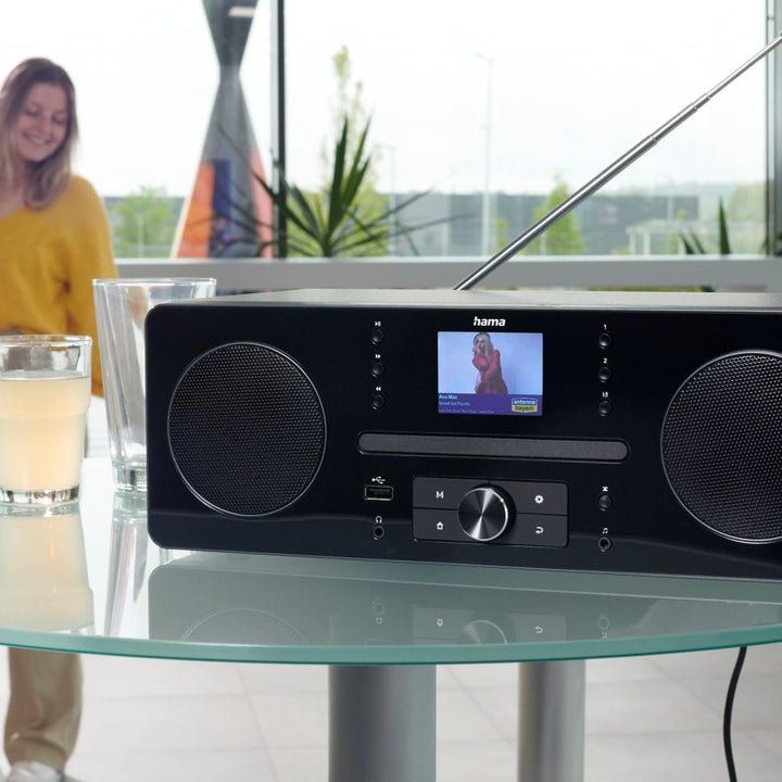 Hama Digitalradio DR1560CBT, DAB+/FM/CD/Bluetooth® RX, Schwarz