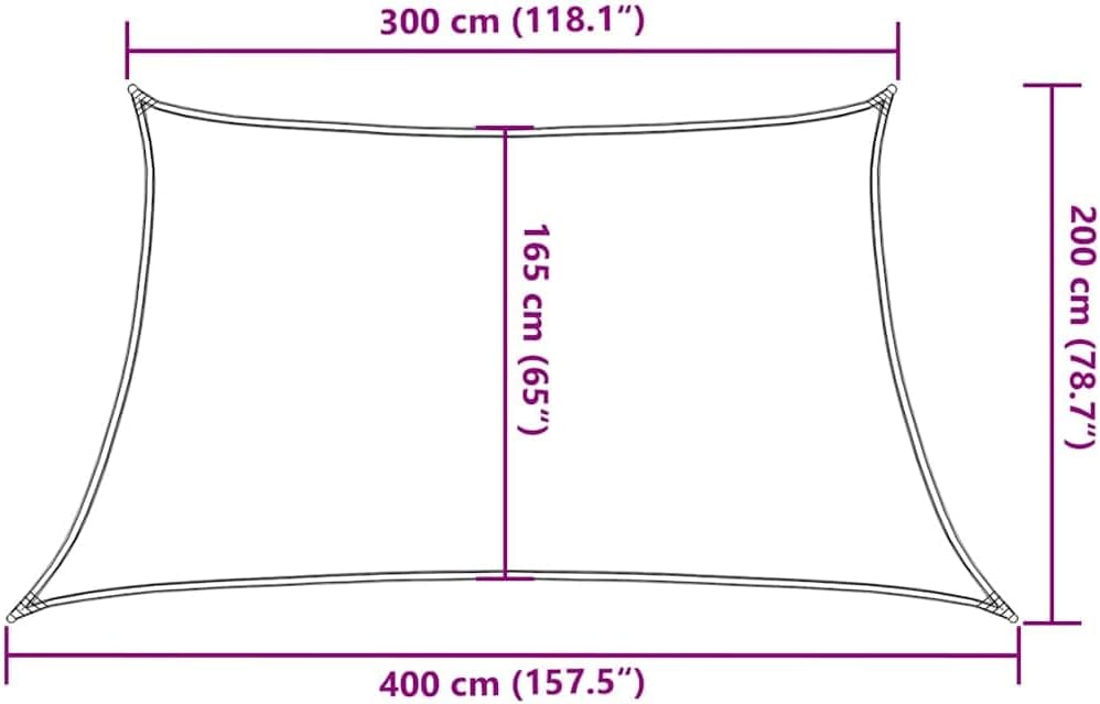 vidaXL Sonnensegel, UV Schutz Sonnenschutz für Terrasse Balkon Garten, Windschutz Wetterschutz Trape