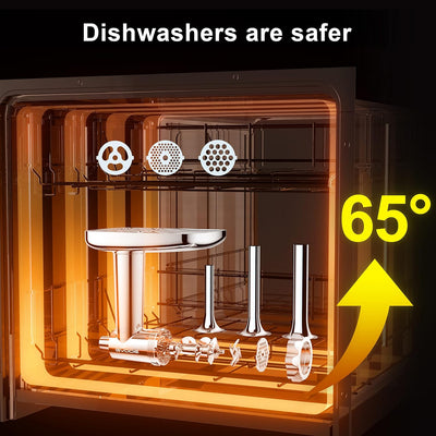Edelstahl Fleischwolf Aufsatz für Kitchenaid Zubehör, Hohe Qualität Edelstahl Fleischwolf für Kitche