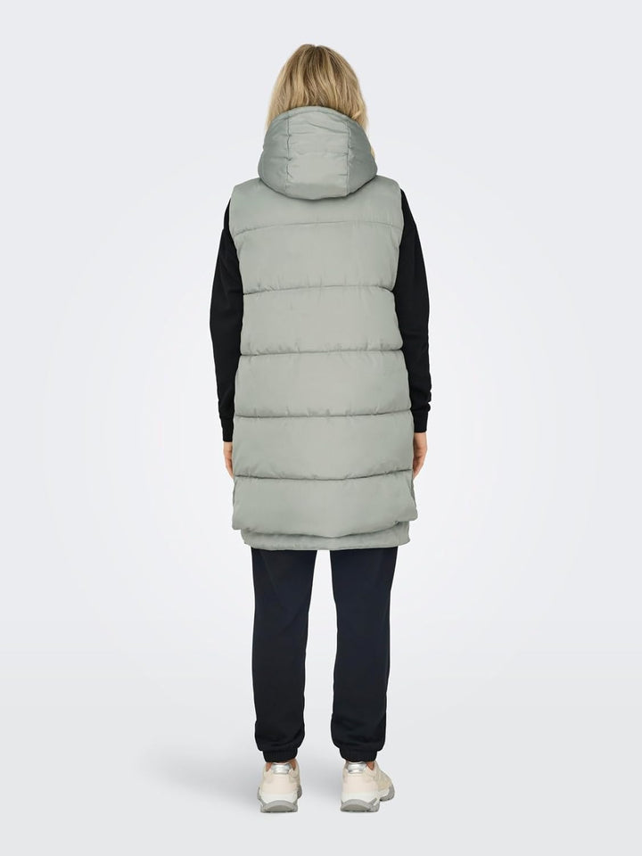 ONLY Damen Onlnewnora Puffer Waistcoat Life Cc Otw Pufferweste S Shadow, S Shadow