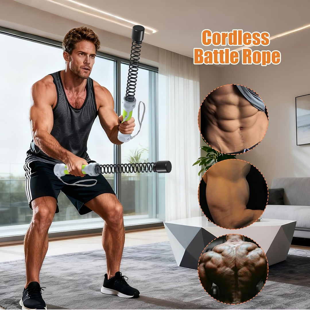 Generisch Tragbare Battle Ropes,Robuster Und Tragbarer Armtrainer | Kabellose Seile Für Workout Und