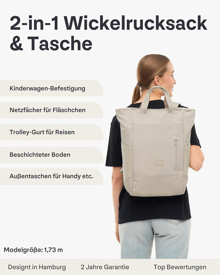 Johnny Urban Wickelrucksack & Wickeltasche für Kinderwagen - Blair - Kinderwagentasche mit vielen Fä