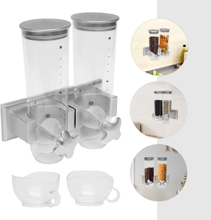 3L Müslispender Cerealienspender, Kunststoff Food Dispenser Cereal Containers, Cerealienspender Snac