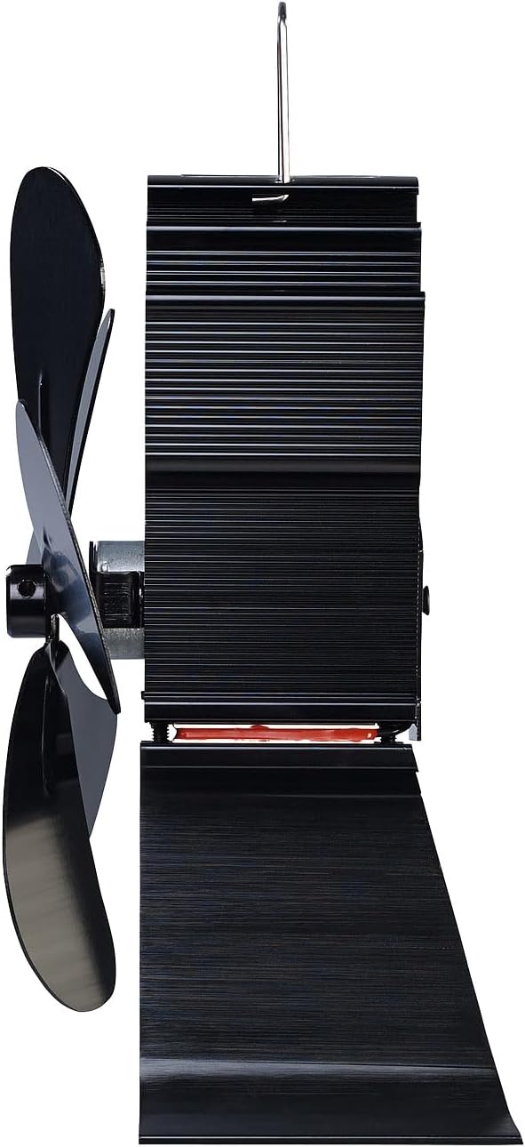 Carlo Milano Ofenventilator: Stromloser Kaminofen-Ventilator mit 5 Lüfter-Blättern, für 60-350 °C (V