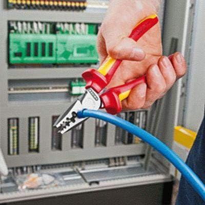 Knipex Crimpzange für Aderendhülsen isoliert mit Mehrkomponenten-Hüllen, VDE-geprüft 180 mm 97 78 18