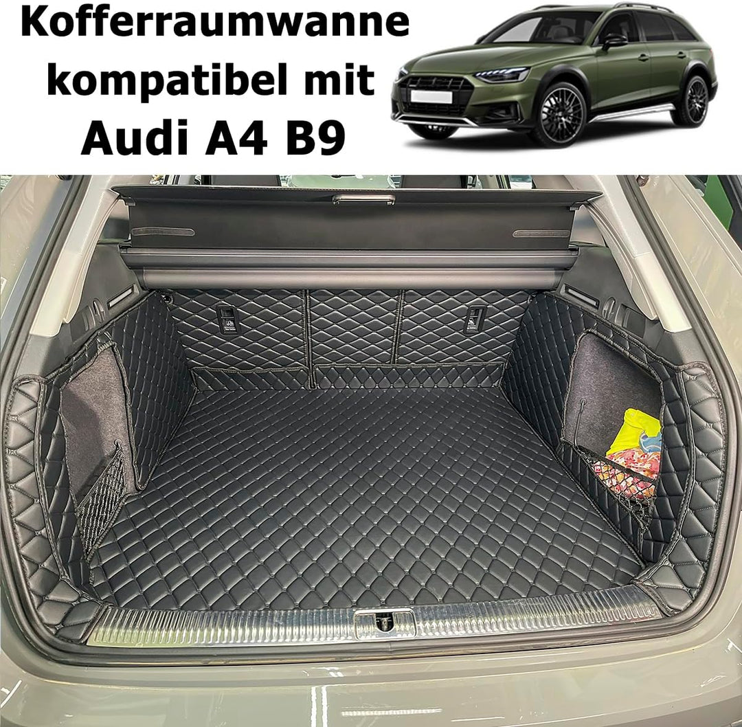 Kofferraumwanne für Audi A4 V (B9) Kombi (Avant) 2015-2025 | Kofferraummatte kofferraum schutzmatte