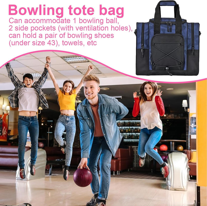 Bowlingtasche für einen Ball | Bowlingballtasche | Bowlingballtasche für Ball, multifunktionale Hand