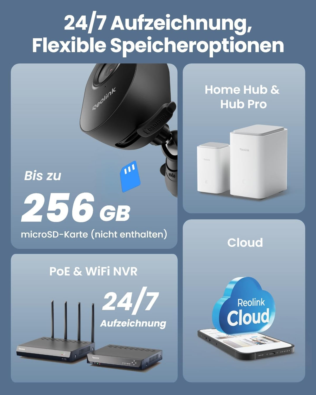 Reolink Lumus-2K 4MP Überwachungskamera Aussen mit Spotlights, 2,4/5GHz Dualband WLAN, Plug-in, smar