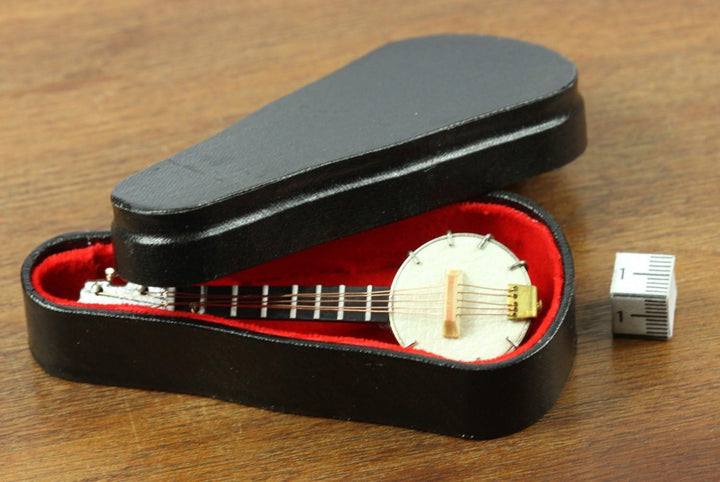 Miniblings Banjo Brosche Banjobrosche Pin Anstecker Holz mit Box - Handmade Modeschmuck I Anstecknad