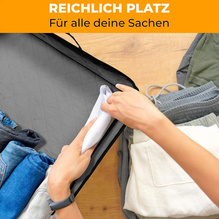 2er Set Unterbettkommode -100x50x15cm Unterbett Aufbewahrungstasche - wasserdichte Aufbewahrungsbox