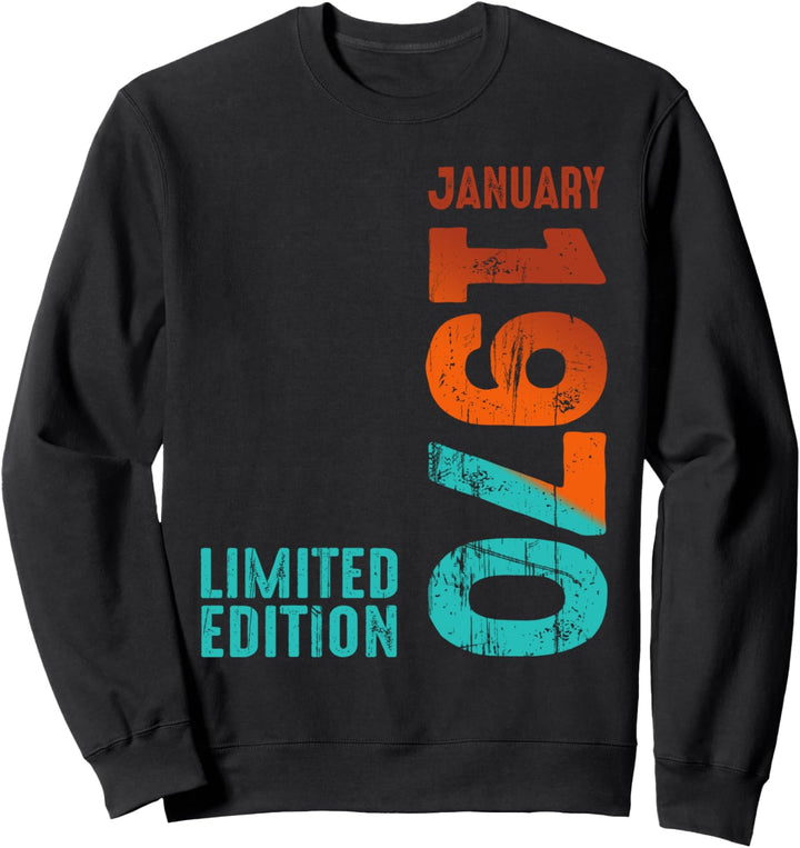 1970 Limited Edition 1970 Januar 1970 Jahr 1970 Retro 1970 Sweatshirt