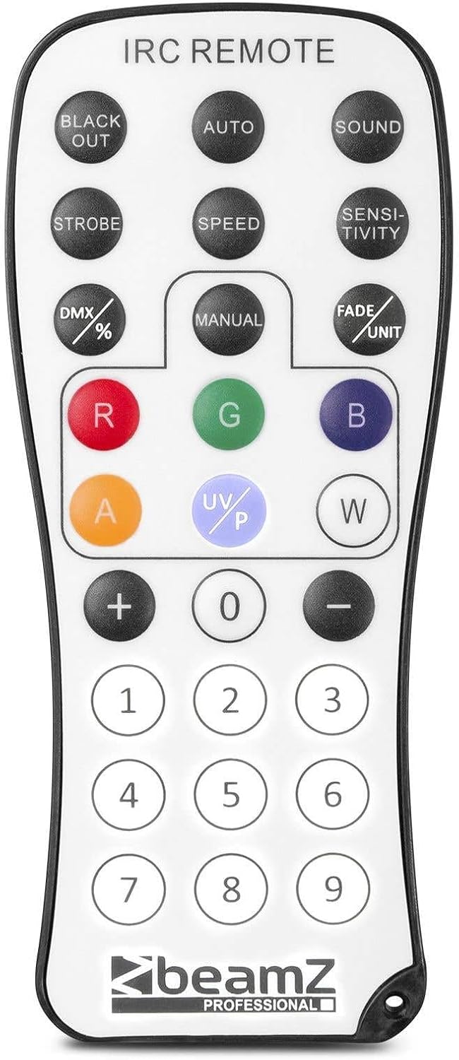 BeamZ SlimPar37 - LED PAR Strahler mit Fernbedienung, 12 x 4 Watt LED Strahler, DMX, Discolicht Part