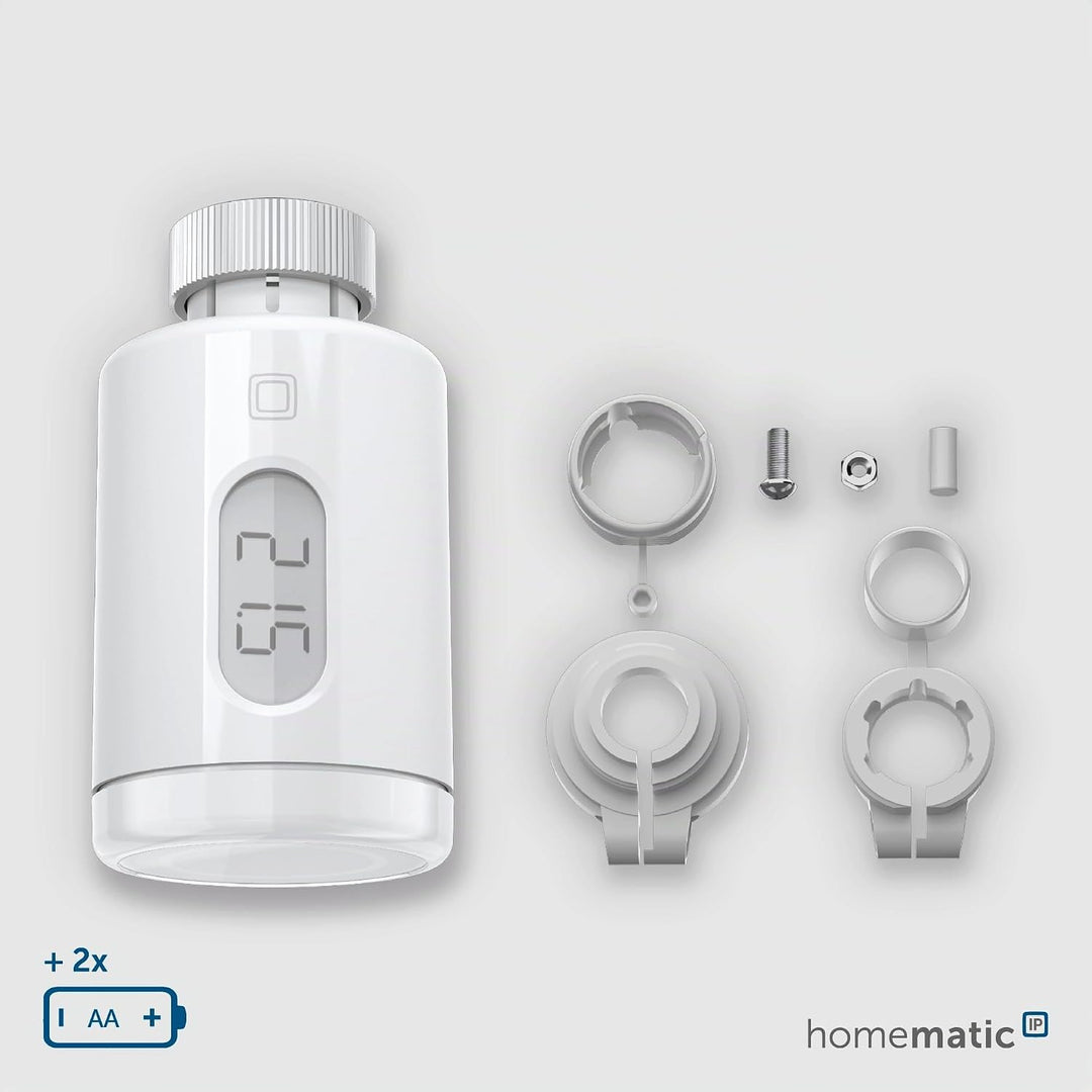 Homematic IP Smart Home Starter Set Heizen - Pure, Digitale Steuerung für Heizung mit oder ohne App,