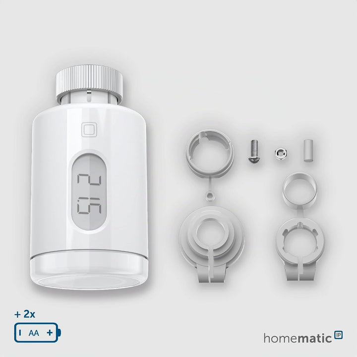 Homematic IP Smart Home Starter Set Heizen - Pure, Digitale Steuerung für Heizung mit oder ohne App,