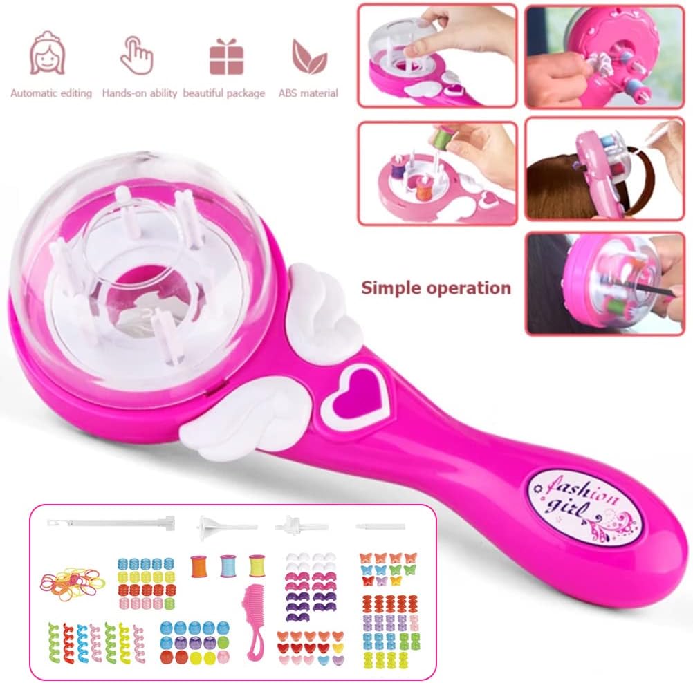 Hair Braider Set, Kids Styling Hair Tool,Girls Electric Automatic Hair Braider Tool, Automatic Hair