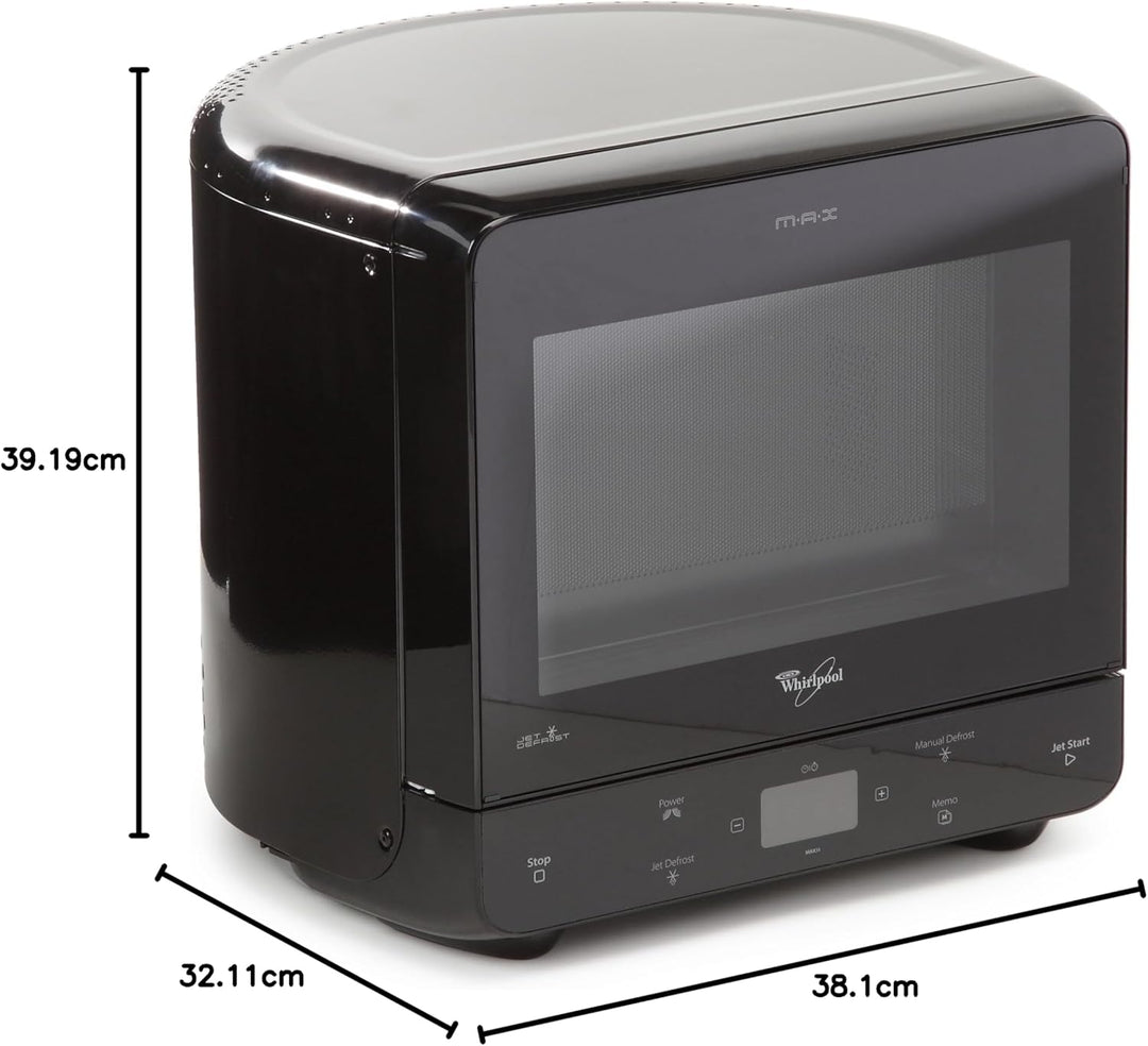 Whirlpool MAX34 BL Mikrowellenherd, freistehend,13 l 700 W